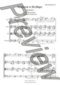 Chopin nocturne in E flat major string quartet sheet music full score page 1 preview