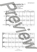 Erik Satie gymnopedie no 1  string quartet sheet music full score page 1 preview