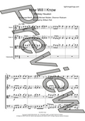 whitney houston how will I know  string quartet sheet music full score page 1 preview