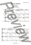 Fryderyk Chopin - Waltz in A Minor - String Quartet Sheet Music